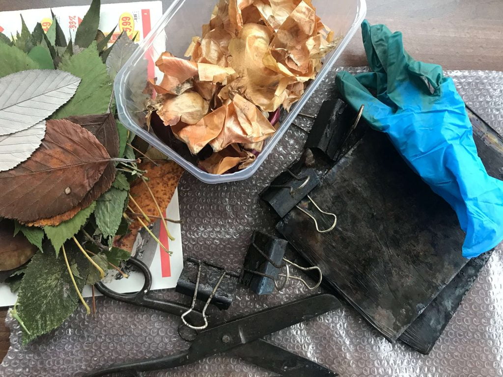 Priemonės eco printui