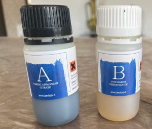 A+B rinkinys cianotipijai